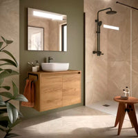 Mueble de baño con encimera y puertas Noja Salgar