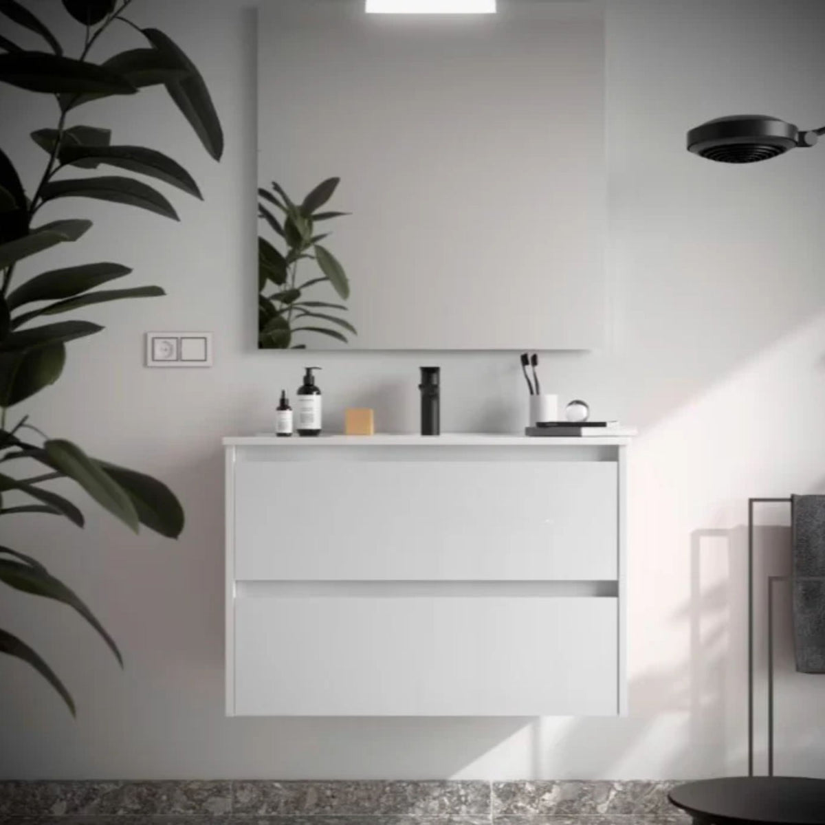 Conjunto mueble de baño con lavabo Noja Salgar