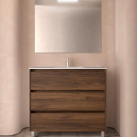 Conjunto mueble de baño 3 cajones con patas Noja Salgar