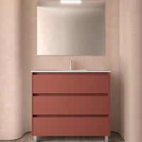 Conjunto mueble de baño 3 cajones con patas Noja Salgar