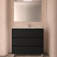 Conjunto mueble de baño 3 cajones con patas Noja Salgar