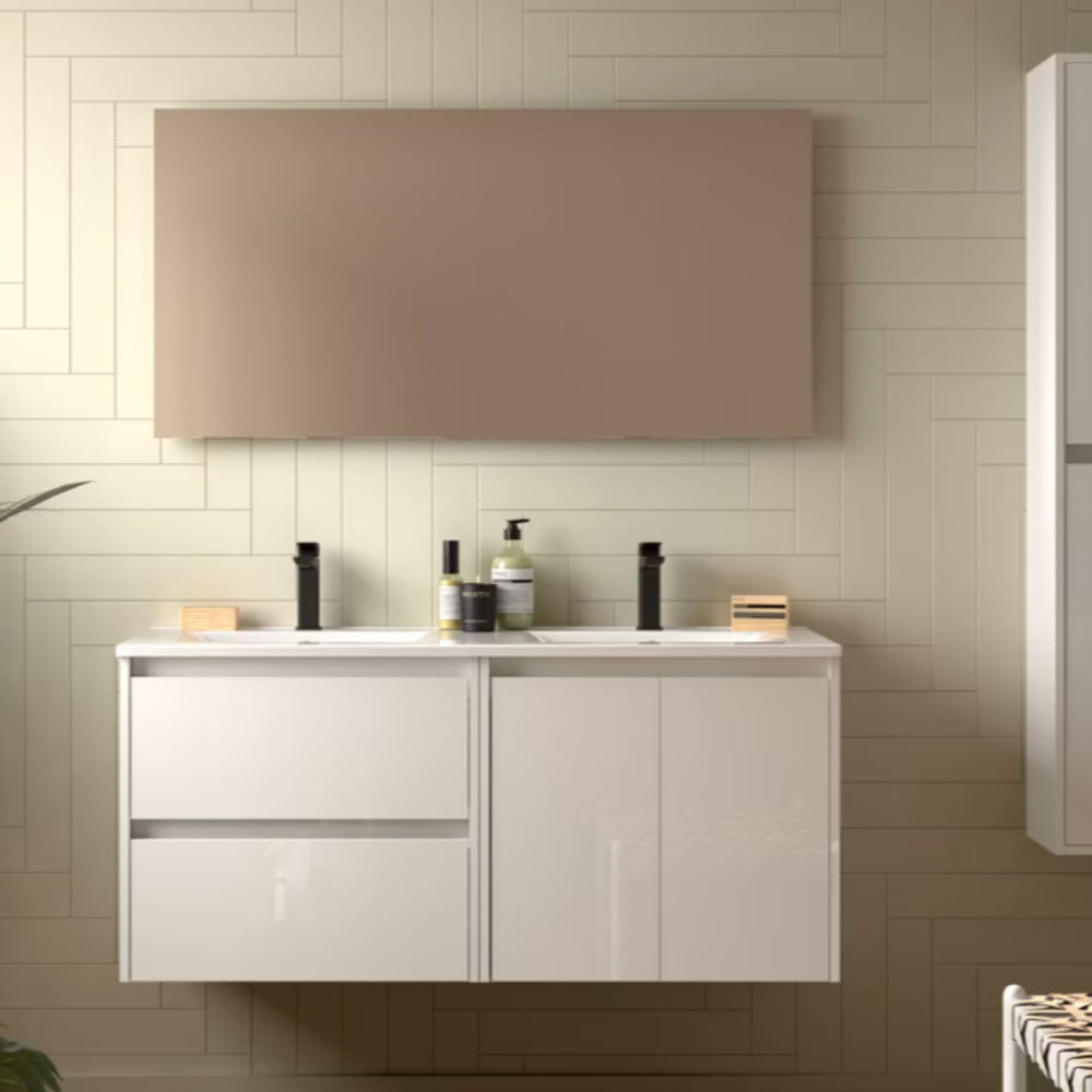 Mueble de baño con encimera de madera Noja Salgar