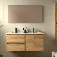 Mueble de baño con encimera de madera Noja Salgar