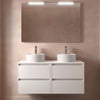 Conjunto mueble de baño con encimera de madera Noja Salgar Incrustado