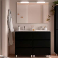 Conjunto mueble de baño Noja Salgar 6 cajones con patas