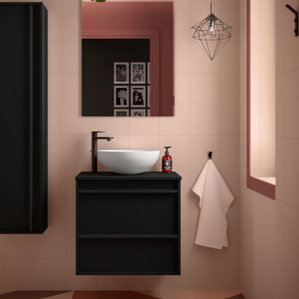 Mueble de baño con encimera de madera Attila Salgar