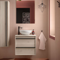 Mueble de baño con encimera de madera Attila Salgar