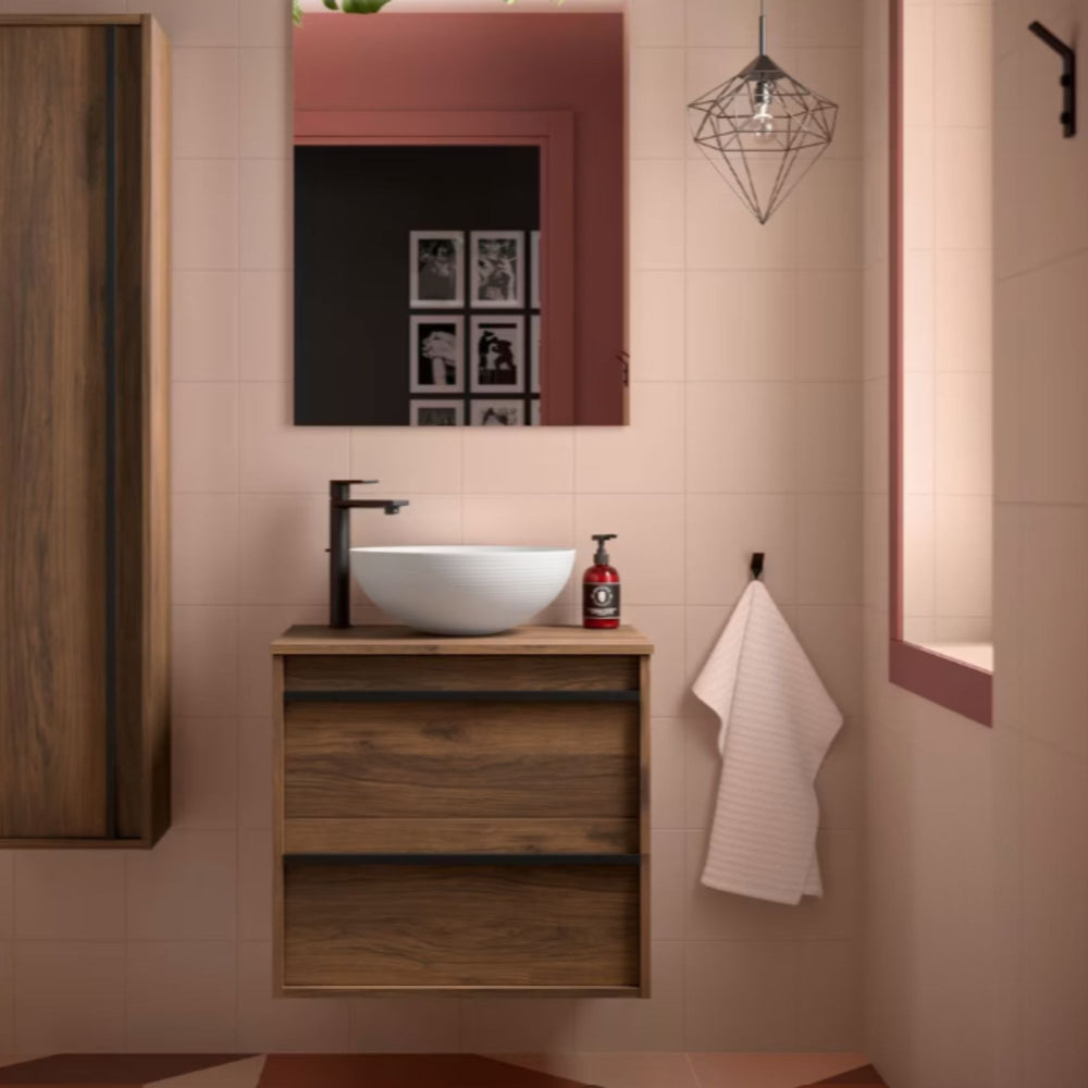Mueble de baño con encimera de madera Attila Salgar