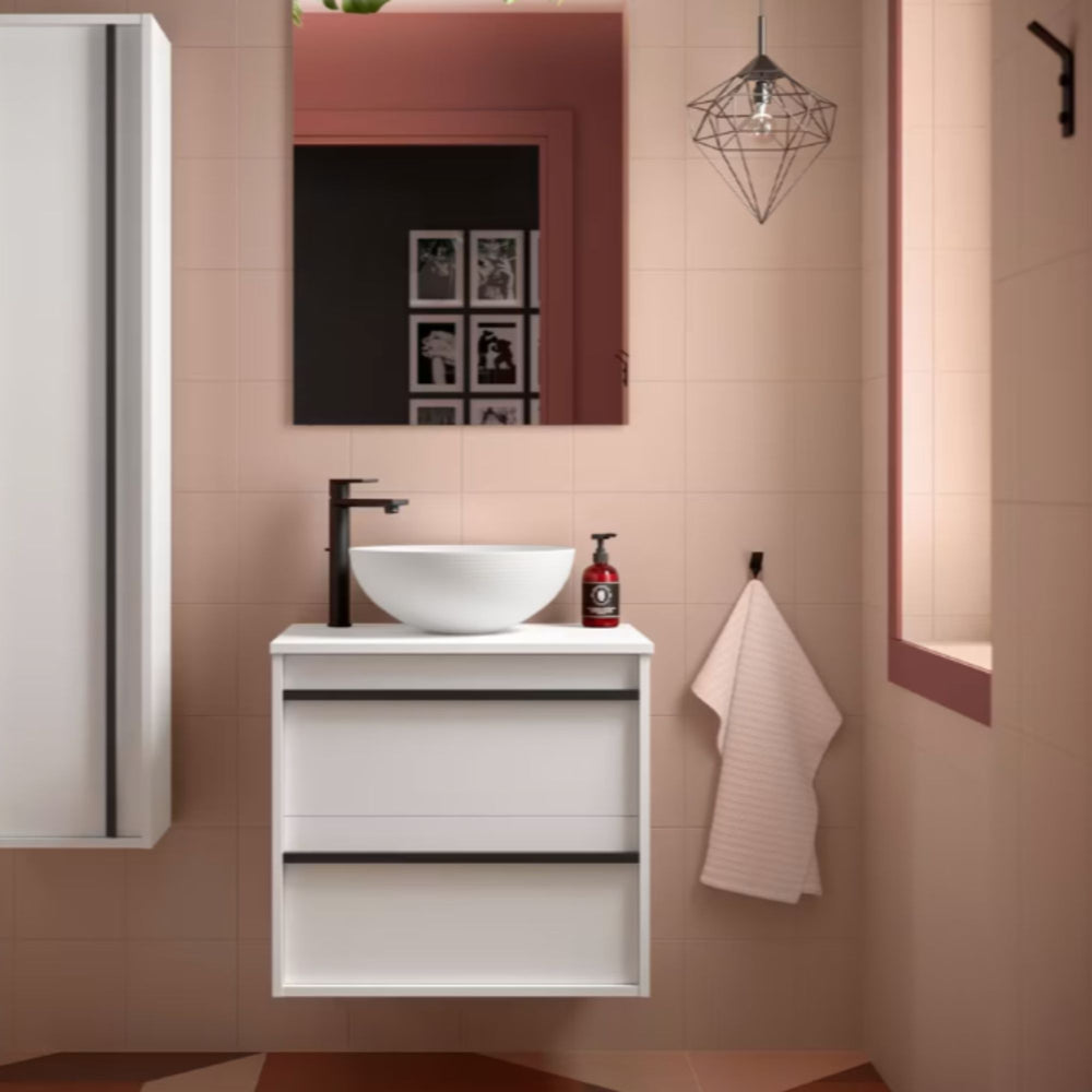 Mueble de baño con encimera de madera Attila Salgar
