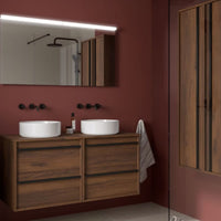 Mueble de baño con encimera de madera Attila Salgar 140 cm