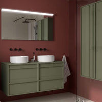 Mueble de baño con encimera de madera Attila Salgar 140 cm