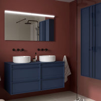 Mueble de baño con encimera de madera Attila Salgar 120 cm