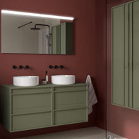 Mueble de baño con encimera de madera Attila Salgar 120 cm