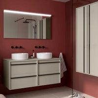 Mueble de baño con encimera de madera Attila Salgar 120 cm