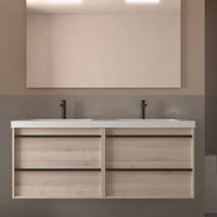 Conjunto mueble de baño Attila Salgar 140 cm con 4 cajones