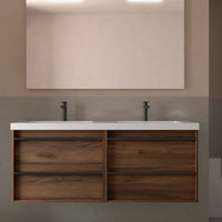 Conjunto mueble de baño Attila Salgar 140 cm con 4 cajones