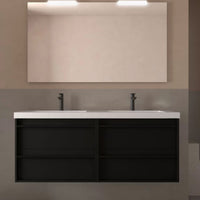 Conjunto mueble de baño Attila Salgar 140 cm con 4 cajones