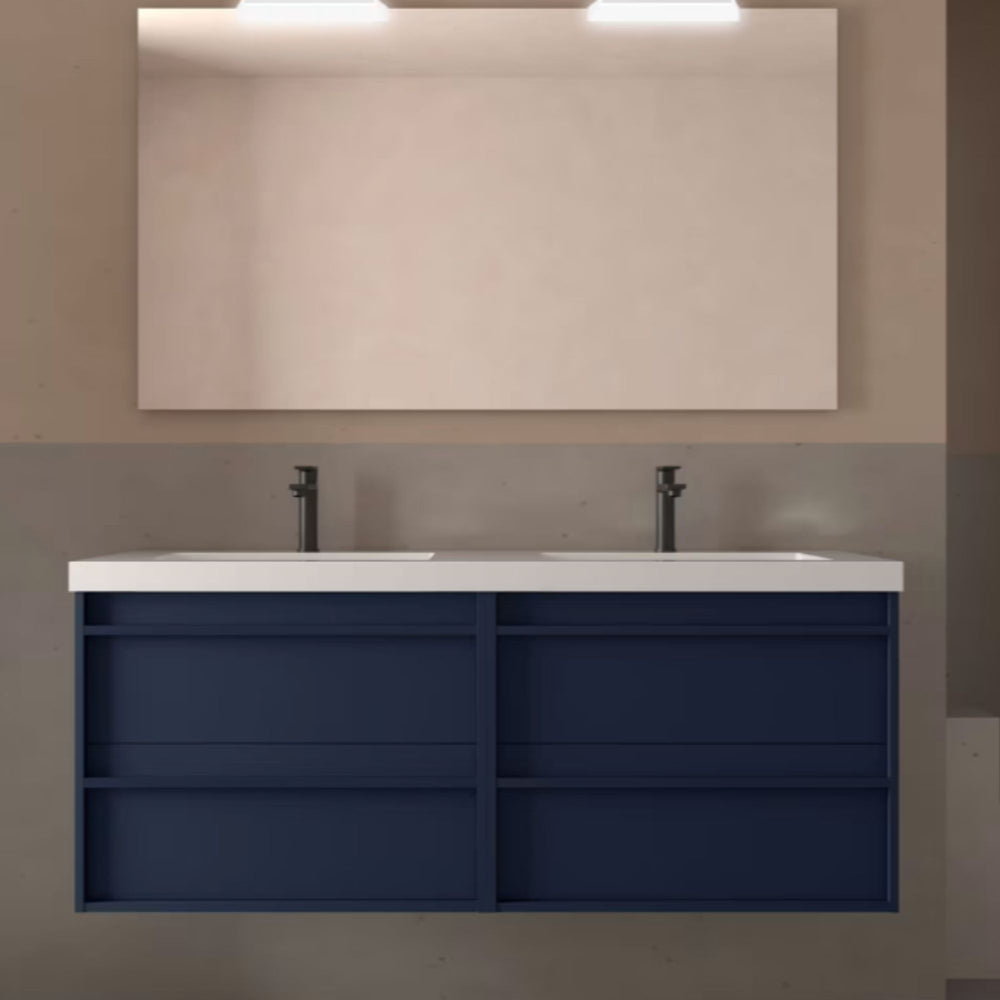 Conjunto mueble de baño Attila Salgar 140 cm con 4 cajones