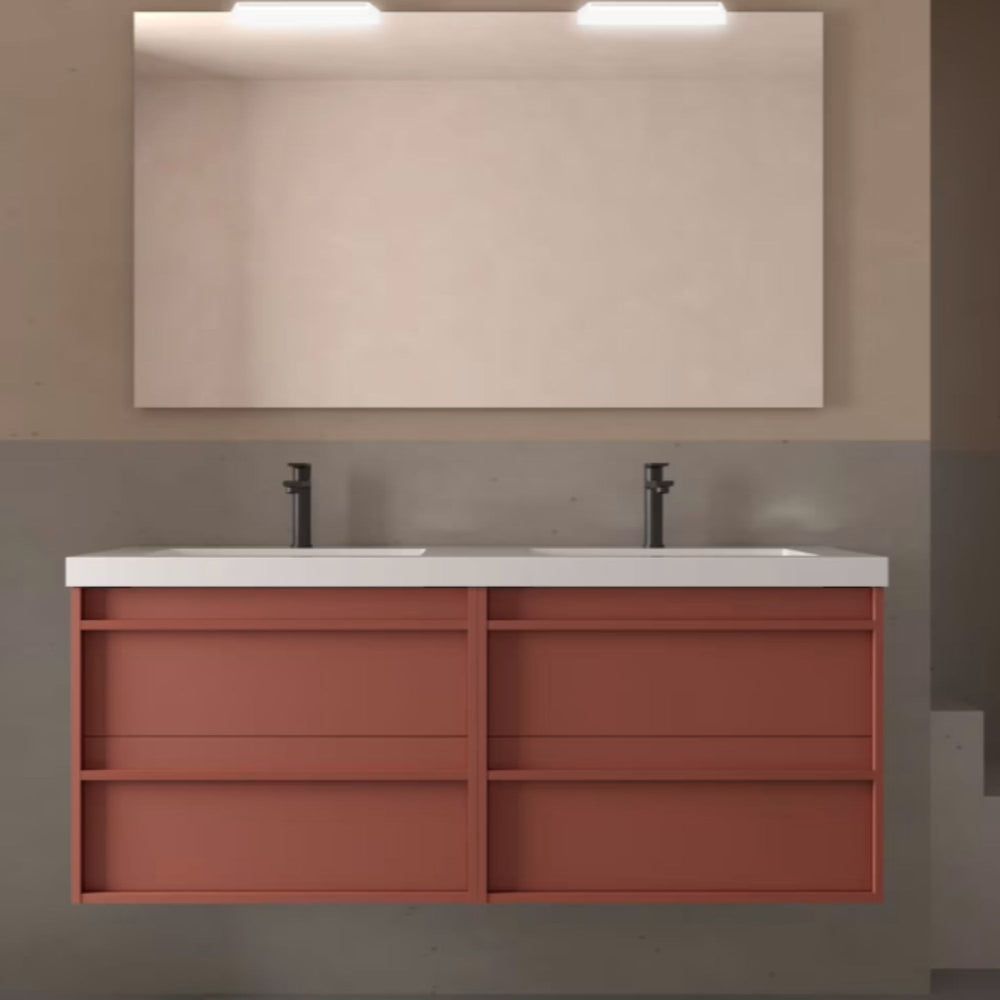 Conjunto mueble de baño Attila Salgar 140 cm con 4 cajones