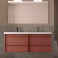 Conjunto mueble de baño Attila Salgar 140 cm con 4 cajones