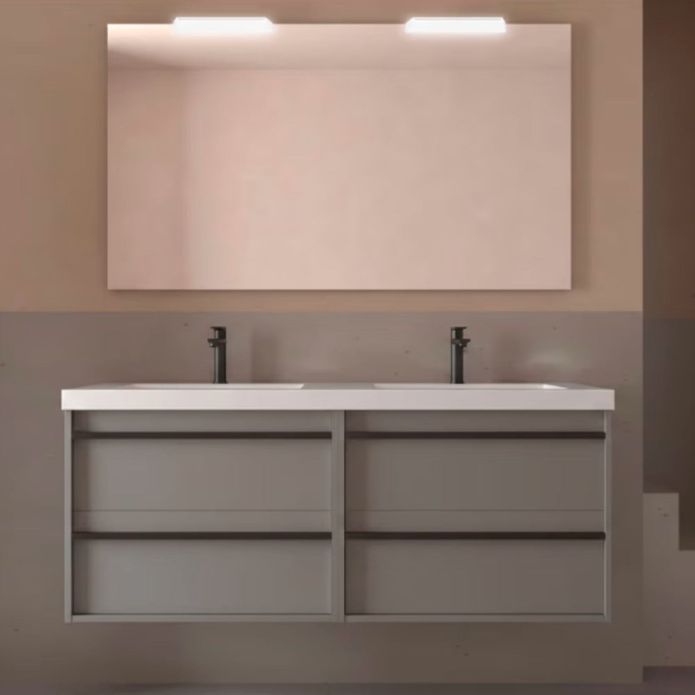 Conjunto mueble de baño Attila Salgar 140 cm con 4 cajones