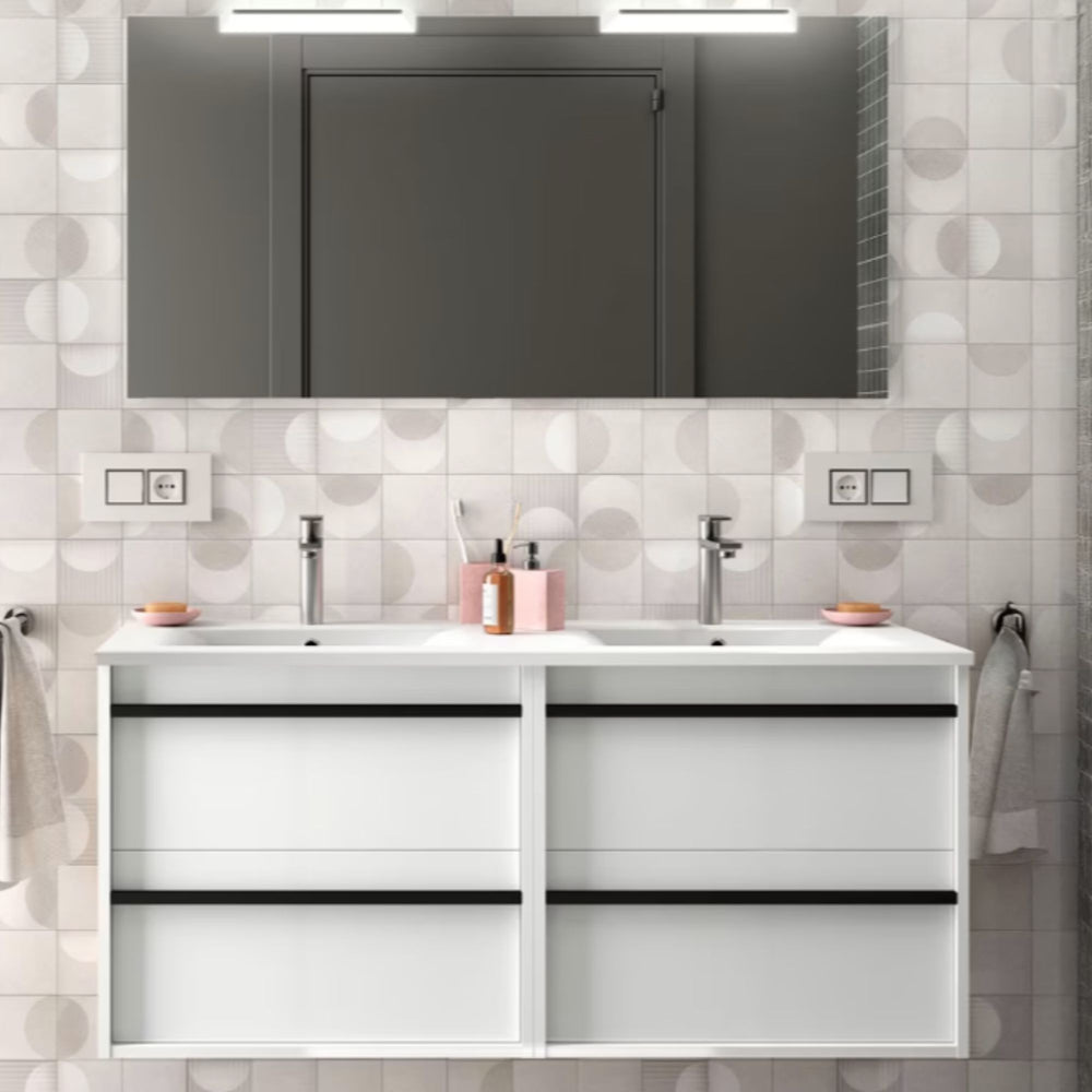 Conjunto mueble de baño Attila Salgar 120 cm 4 cajones