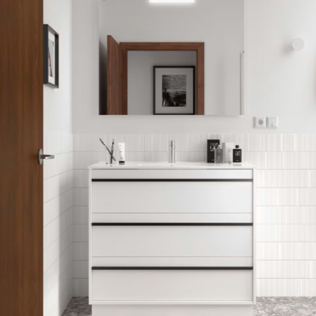 Conjunto mueble de baño Attila Salgar 3 cajones