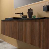 Mueble de baño con encimera de madera Biba Salgar