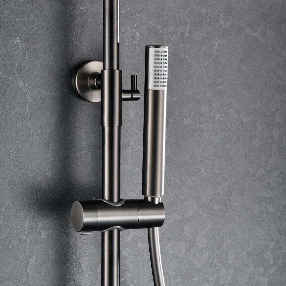 Columna de ducha Monomando Serie Monza Acabado Black Gun Metal -Imex