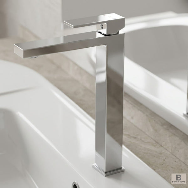 MONOMANDO LAVABO KUBIC CAÑO LARGO