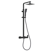 Columna de ducha Skara Monomando Negro