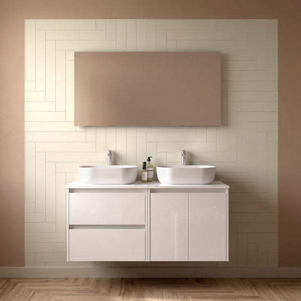 Mueble de baño con encimera de madera Noja Salgar