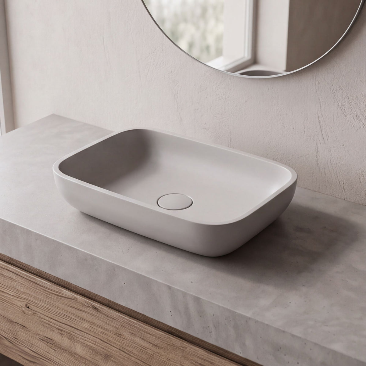 Lavabo Sobre Encimera Lika - Fossil Natura