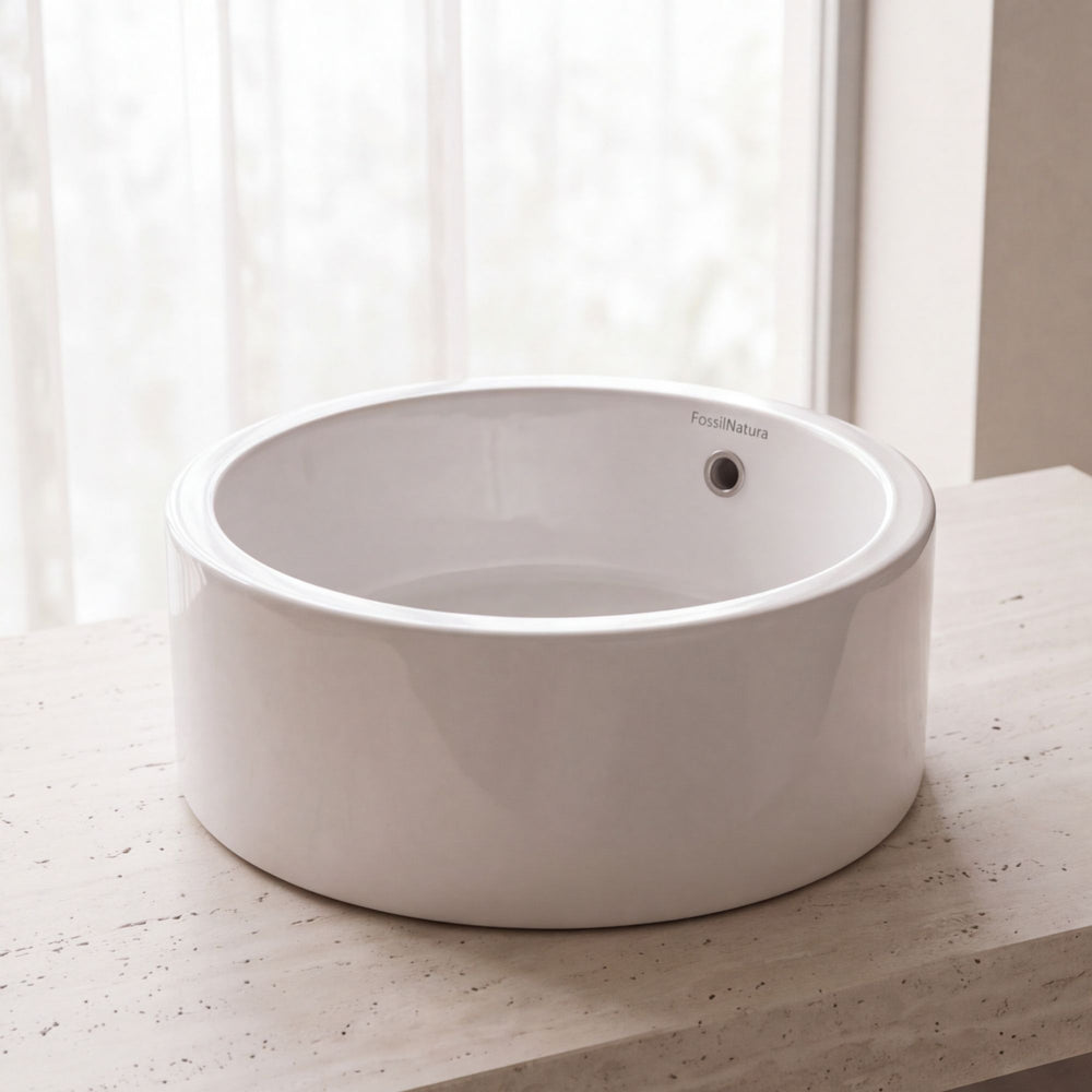 Lavabo Sobre Encimera Round - Fossil Natura