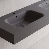 Lavabo Suspendido Doble Seno Malik - Fossil Natura