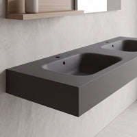 Lavabo Suspendido Doble Seno Malik - Fossil Natura