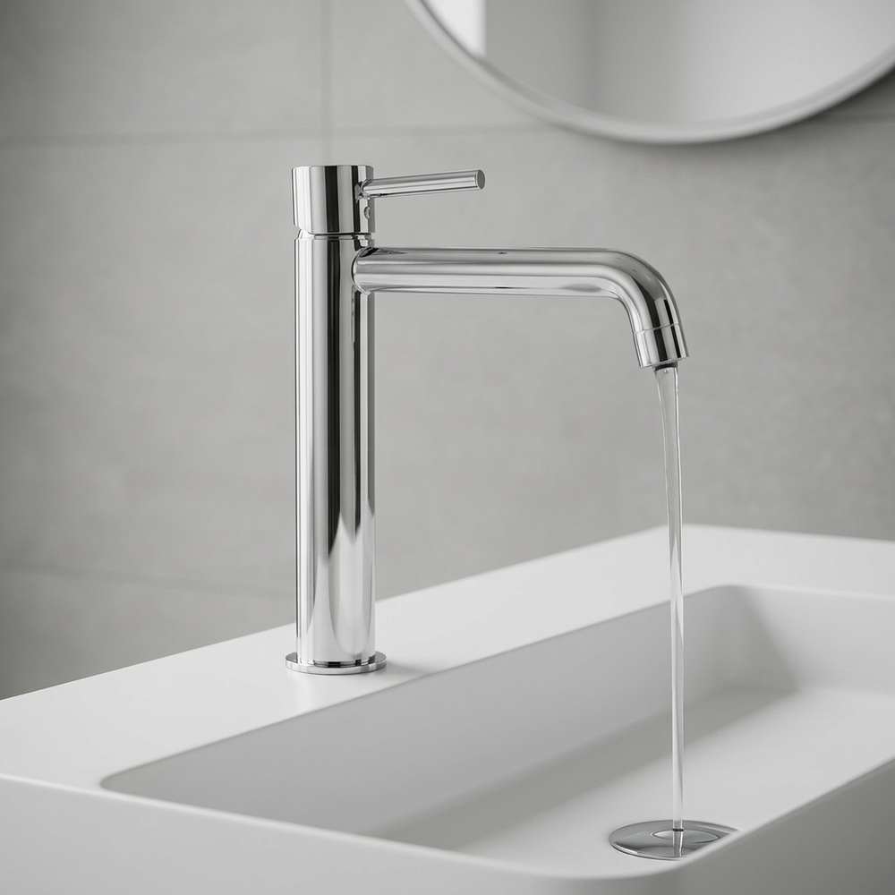 Grifo de lavabo alto Monomando Serie Monza Acabado Cromo