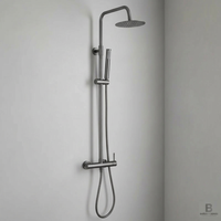Columna de ducha Monomando Serie Monza Acabado Black Gun Metal -Imex