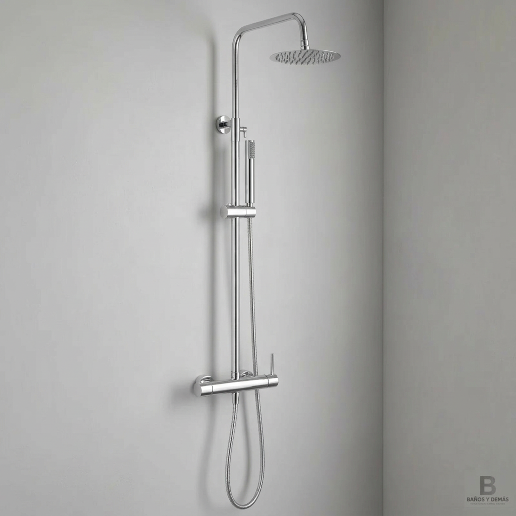 Columna de ducha Monomando Serie Monza Acabado Cromo -Imex