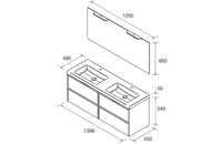 Conjunto mueble de baño Noja Salgar 4 cajones