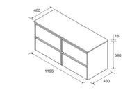 Conjunto mueble de baño con encimera de madera Noja Salgar Incrustado