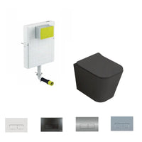Pack Inodoro Compacto Florencia  + Cisterna Empotrada + Pulsador