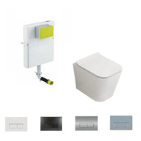 Pack Inodoro Compacto Florencia  + Cisterna Empotrada + Pulsador