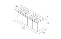Conjunto mueble de baño Noja Salgar 4 puertas