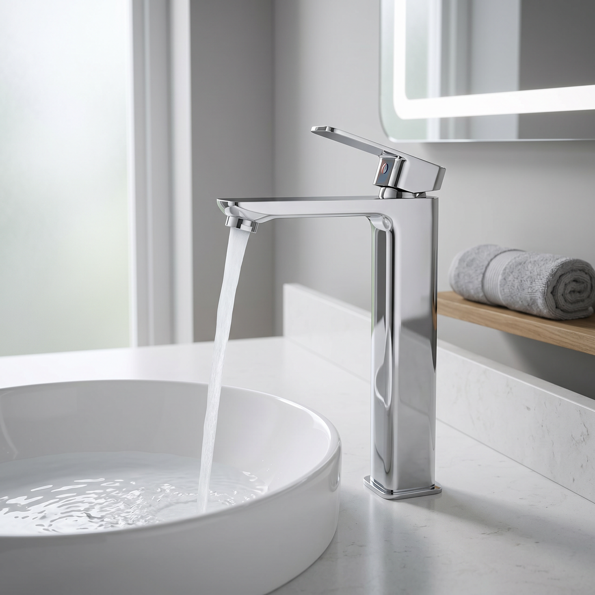 MONOMANDO LAVABO SKARA CAÑO LARGO