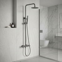 Columna de ducha Monomando Serie Monza Acabado Black Gun Metal