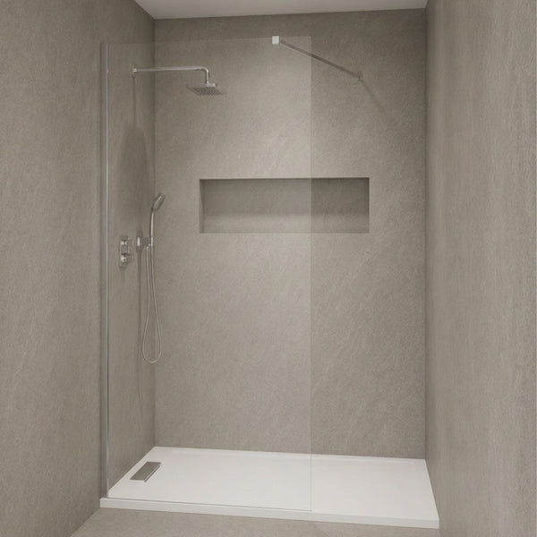 Mampara de Ducha Fija Walk-In Cristal 8 mm