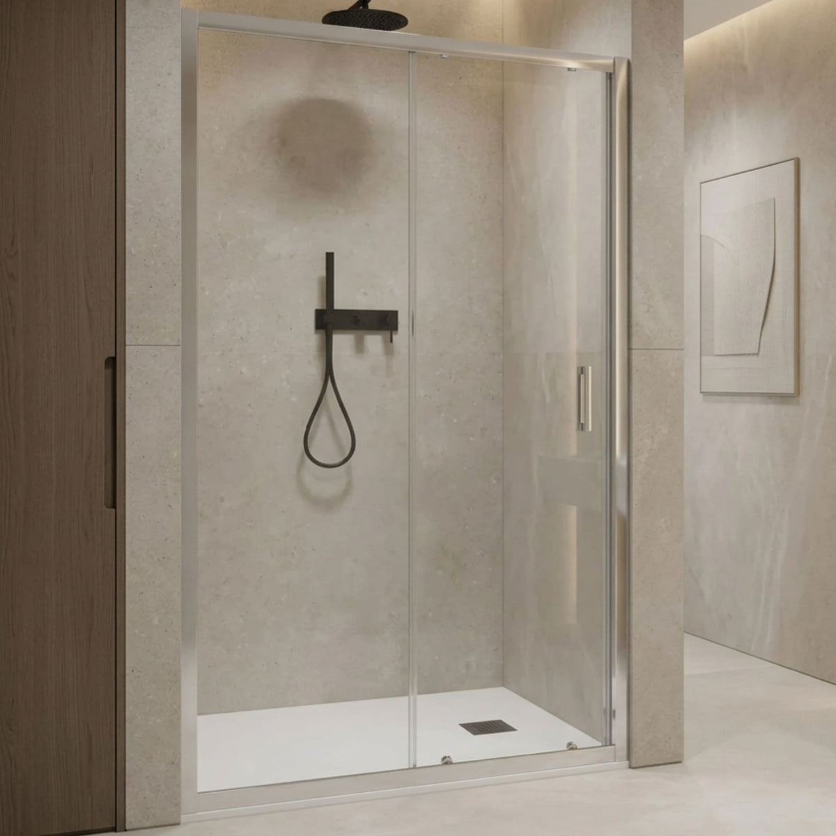 Mampara Essential Frontal+puerta corredera