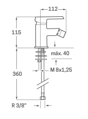 Grifo de Bidet Arvet