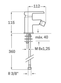 Grifo de Bidet Arvet